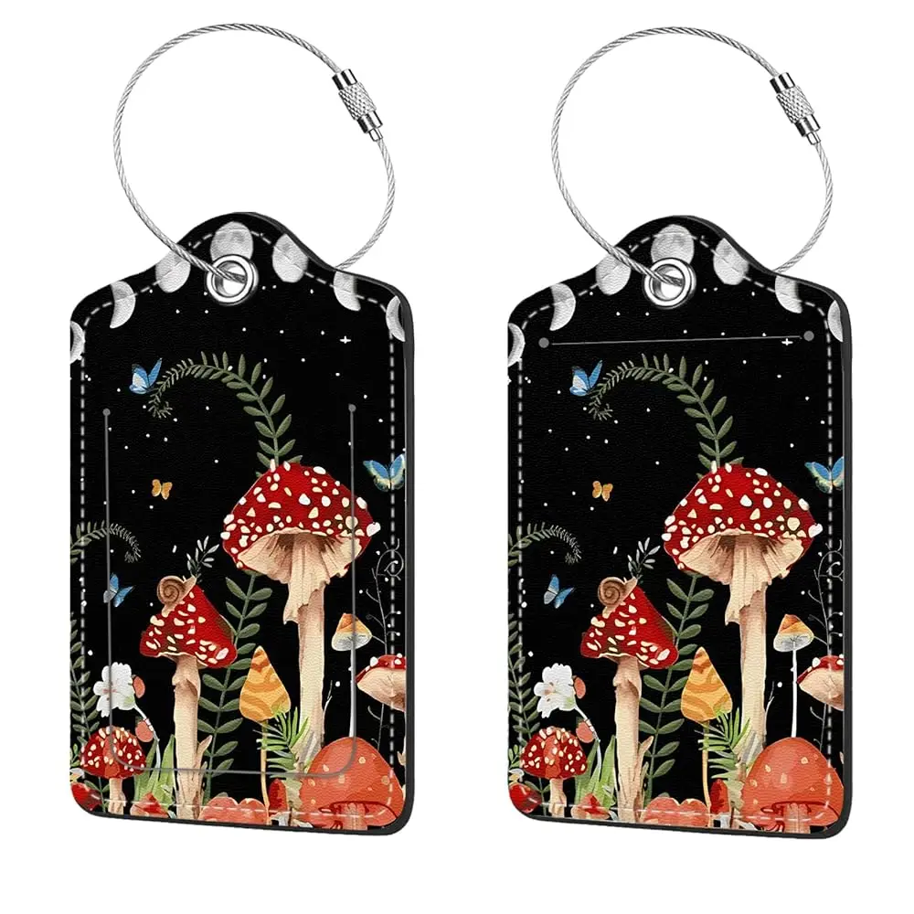 

Free Shipping2 Pcs Luggage Tags for Suitcases,PU Leather Cruise Ship Luggage Tags with Privacy Cover Label Address Card and Dura