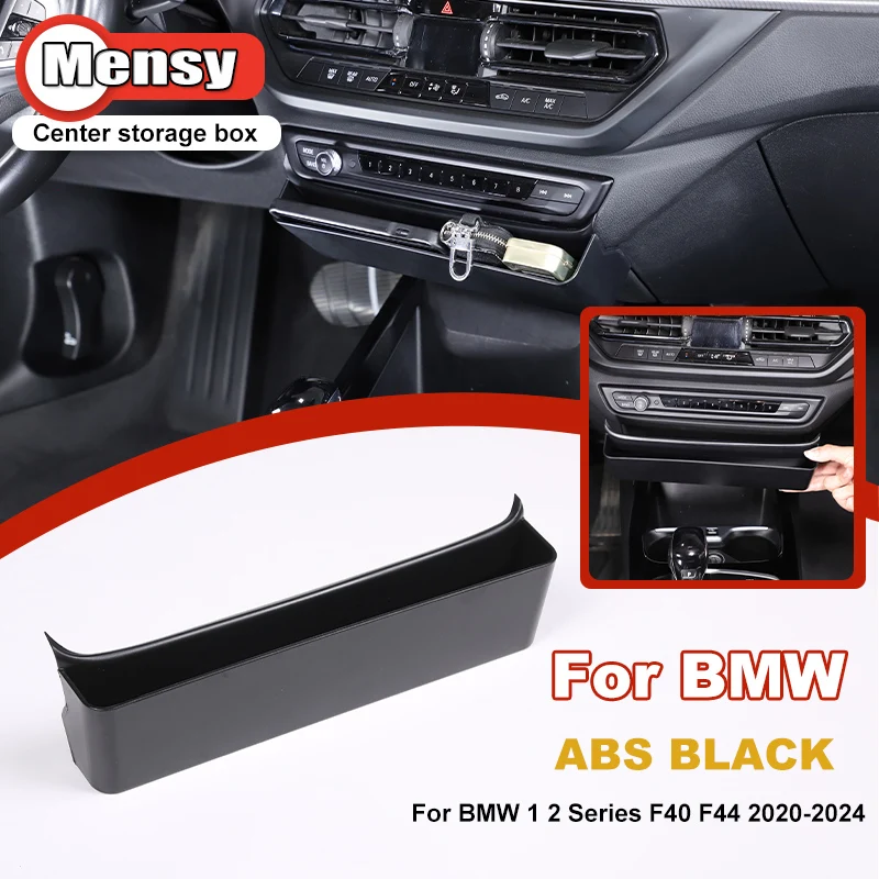 For BMW 1 2 Series F40 F44 2020-2024 ABS Car Central Control Storage Box Phone Organizer Tray Car Accessories