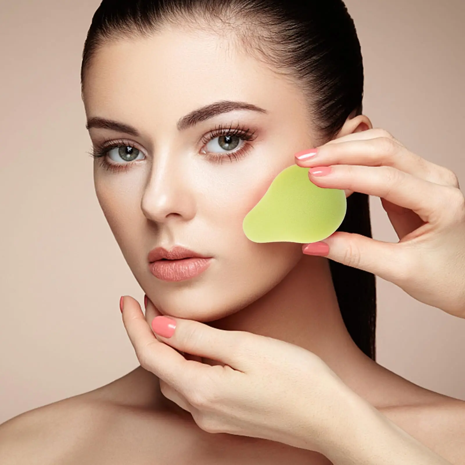 Esponjas de maquiagem em formato de fruta, 8 peças: pincéis extra estranhos fofos - aplicador de base para creme líquido em pó - ferramentas de maquiagem facial