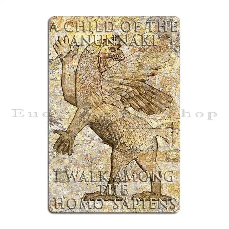 Child Of The Anunnaki Metal Sign Pub Printing Wall Decor Party Wall Pub Tin Sign Poster