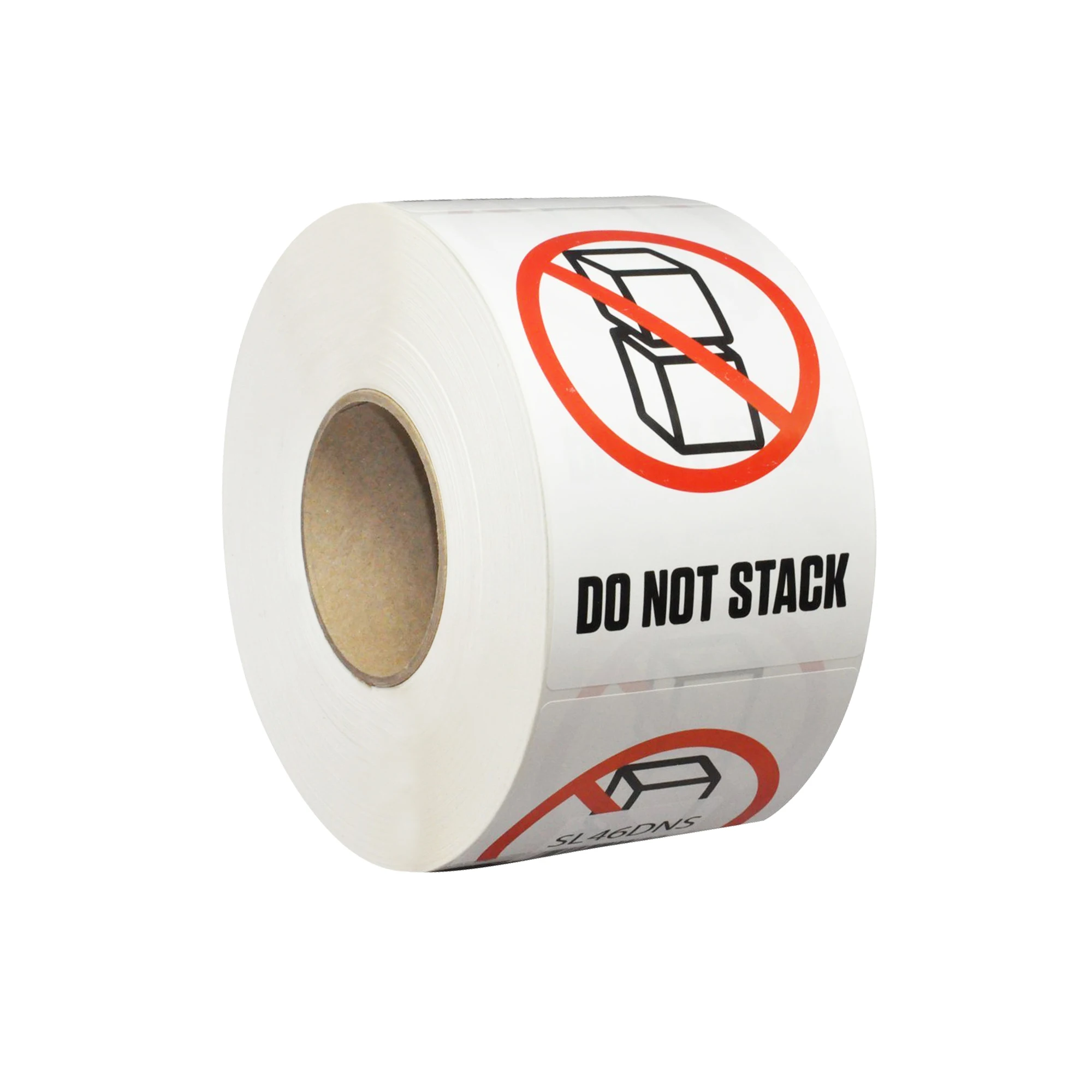 Custom 2 x 3 inch Do not stack stickers 500 pcs per roll for packing and shipping use
