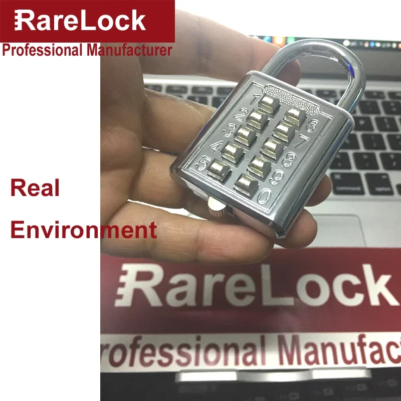 Anti-theft Button Combination Padlock Digit Push Password Lock for GYM Locker Drawer Cabinet Door DIY Hardware Rarelock ZS74 G