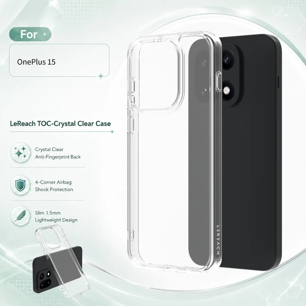 Transparent Case  For OnePlus 15 PC Hard Back Cover Camera Protection Ultra-Thin CA1000