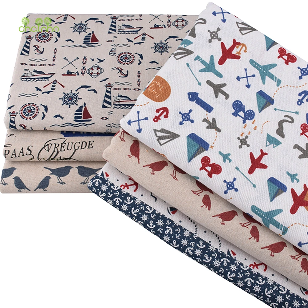 Chainho,Printed Cotton Linen F - Sewing Geotextile Fabric recension och pris