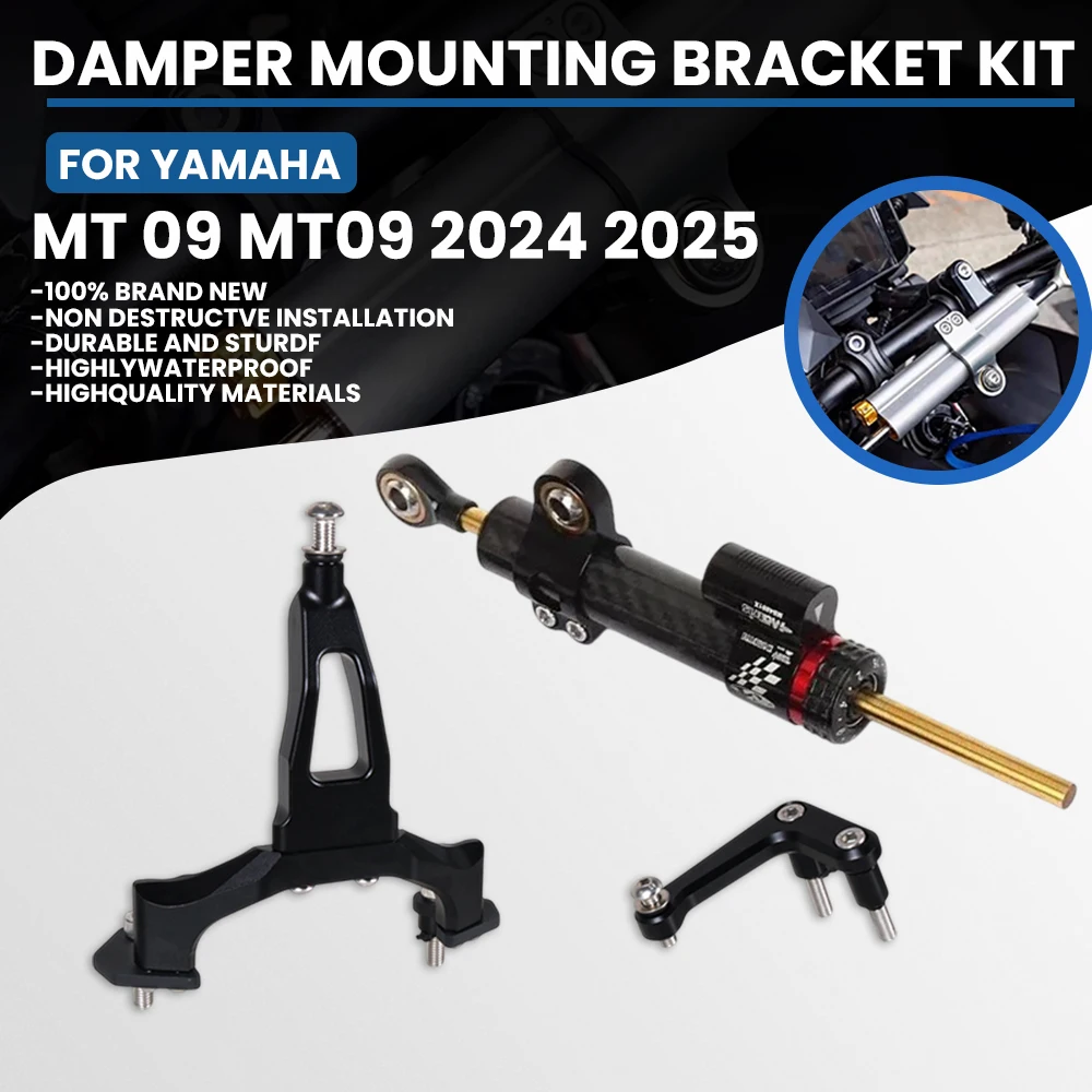 

Motorcycle Accessories CNC Stabilizer Damper Mounting Bracket For YAMAHA MT 09 MT09 2024-2025