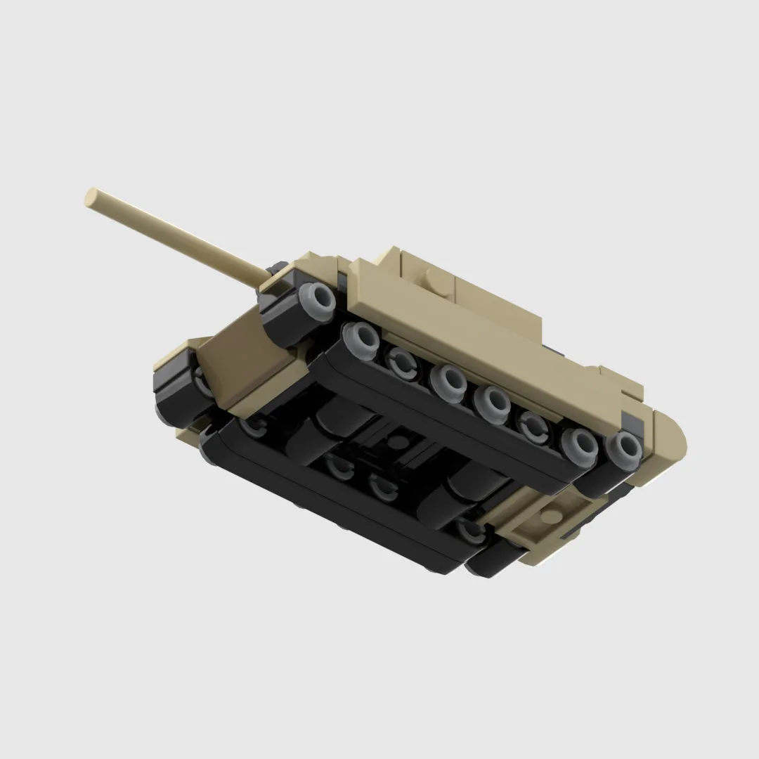 Convertible Desktop Wargame Chess Decor, Mini Battery Battle Tank Display Model, Kids DIY MOC Blocks Assembly Toy