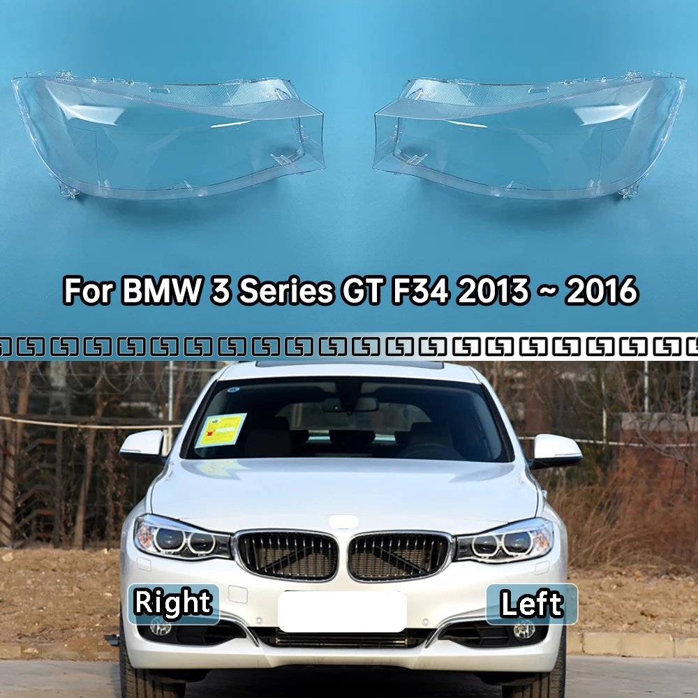 

For BMW 3 Series GT F34 2013 2014 2015 2016 Front Headlight Cover Transparent Shade Lampshade Headlamp Shell Lens Plexiglass