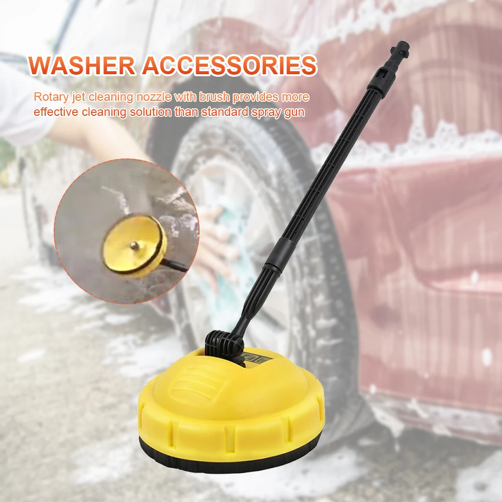 Pressure Washer Surface Cleaner Attachment Rotary Disc Floor Washer Multi-Surface Yard Cleaning Tool for Karcher K1-K7