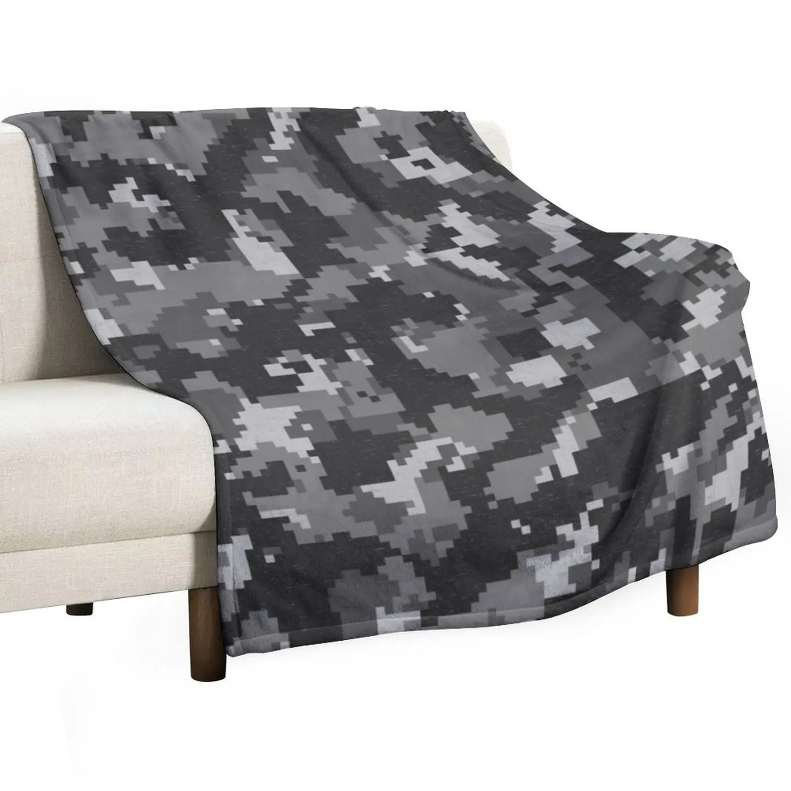 

TECHWEAR \\\\\\ URBAN NINJA (Digital Camo) Throw Blanket Sofas Decorative Beds Multi-Purpose wednesday Blankets