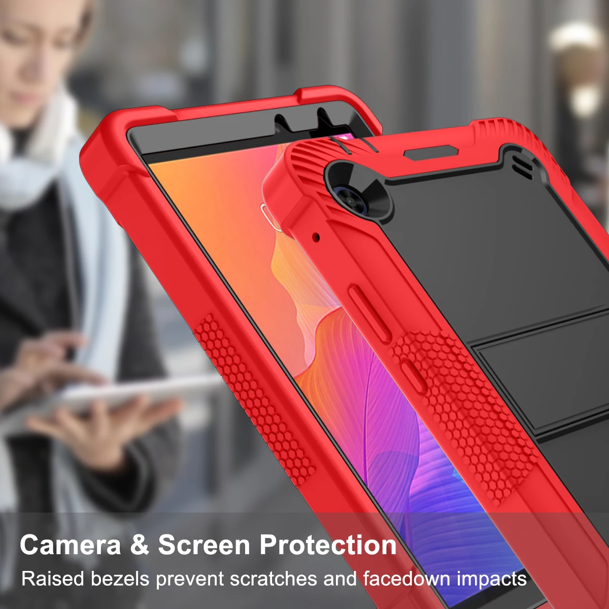 Case for Huawei MatePad T8 TPU+PC shockproof bracket tablet Case Suitable for Huawei Kobe2-L09 Kobe2-L03 mate pad t8 Cover