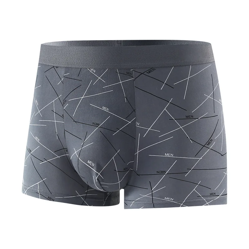 Men's Underwear Men's Boxers Youth Mid-waist Boxers Large-size Pants Shorts Head Boxer Shorts Male Comfortable Underpants