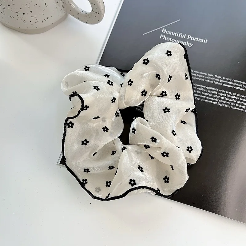 1Pcs Ins StyleLarge IntestineHeadbandKorean Temperament Elastic Hair Bands Simple Rubber Band Internet Celebrity Women Hair Tie