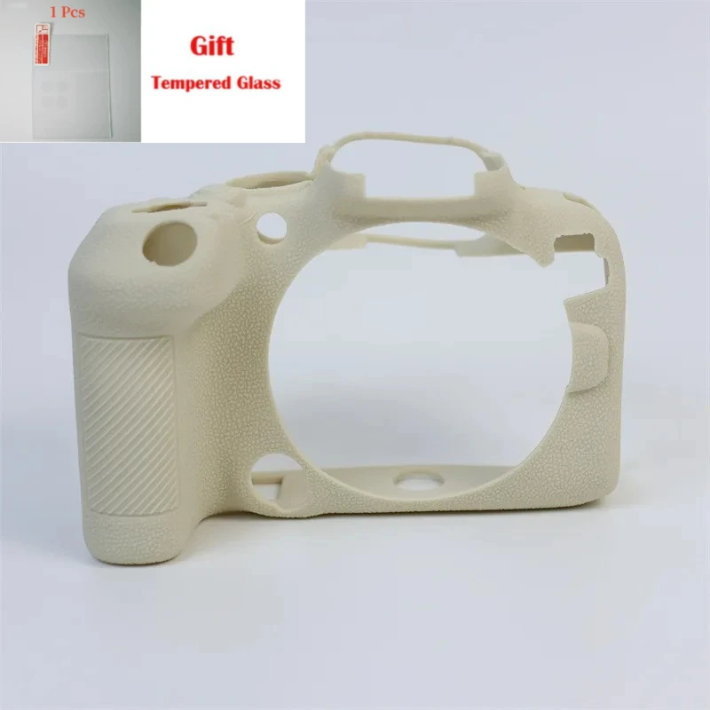 

Camera Bag Silicone Case R10 Soft silicone Armor Skin case Protective cover For Canon EOS R10 + free tempered film