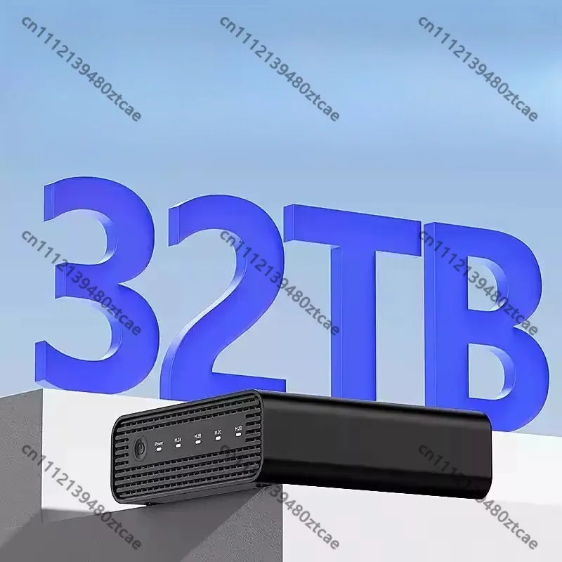 4‑Bay USB4 M.2 NVMe External SSD Enclosure Multi‑Slot Solid State Drive Dock For 2230 2242 2260 2280 NVMe SSD Data Transfer
