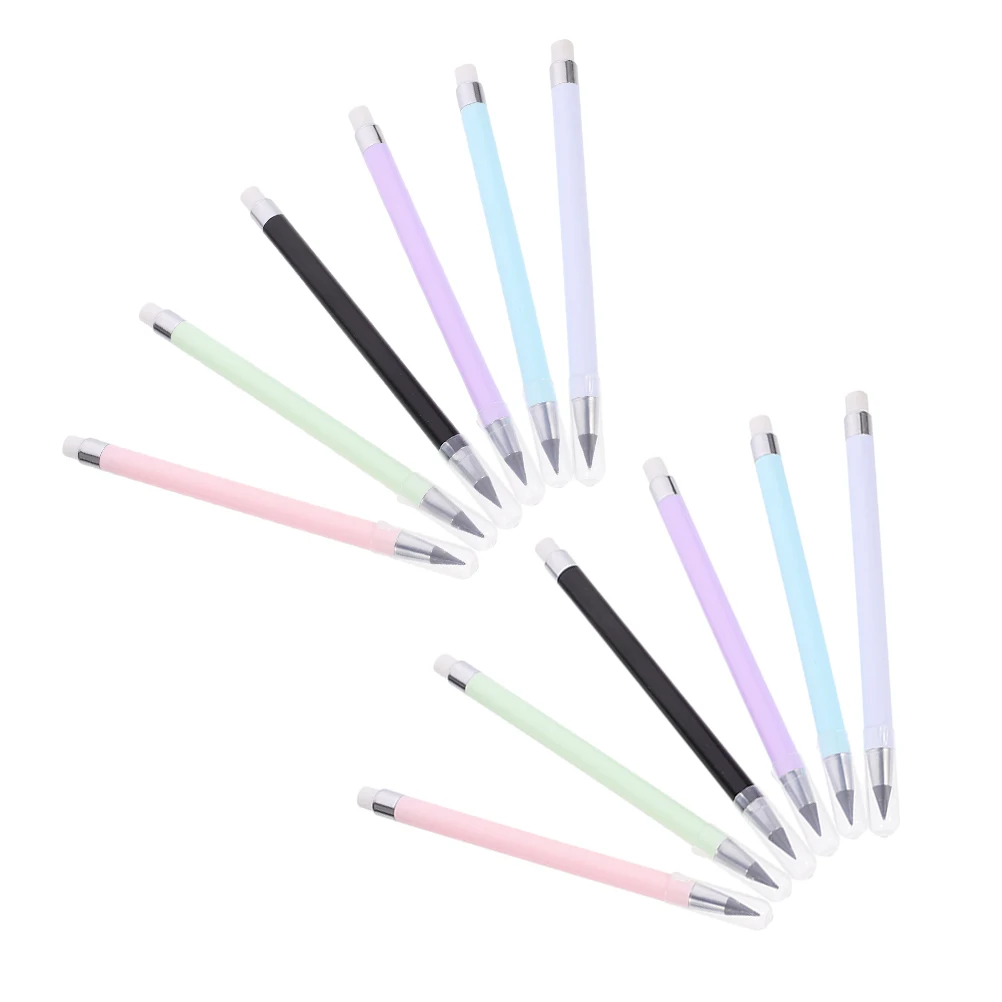 

12 PCS Pencil Erasable Color Pencils Home Supplies Coloring for Adults Erasers Graphene