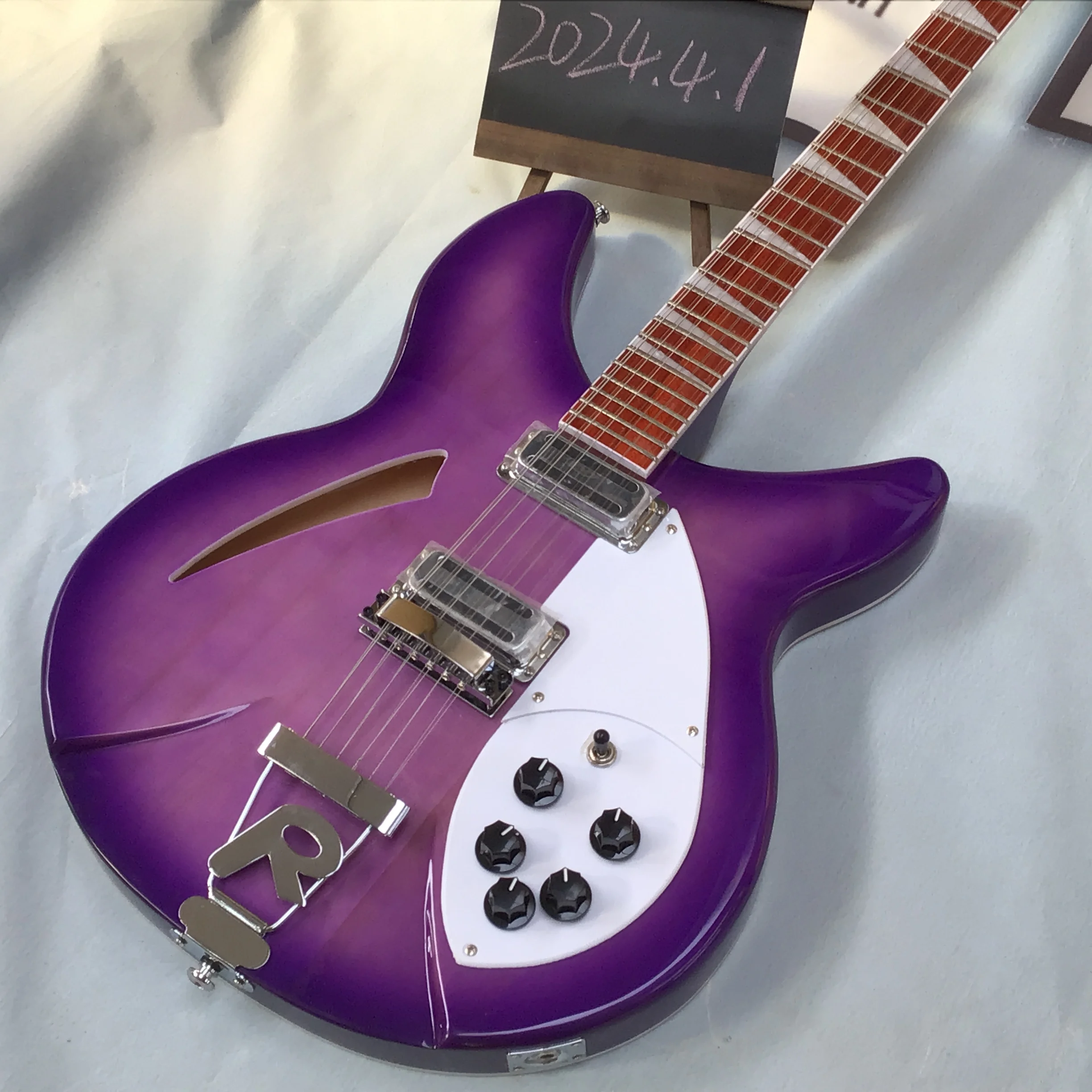 Electric Guitar Purple Mahogany Body Rose Color Universal Size, Free Shipping, In Stock, Immediate Delivery