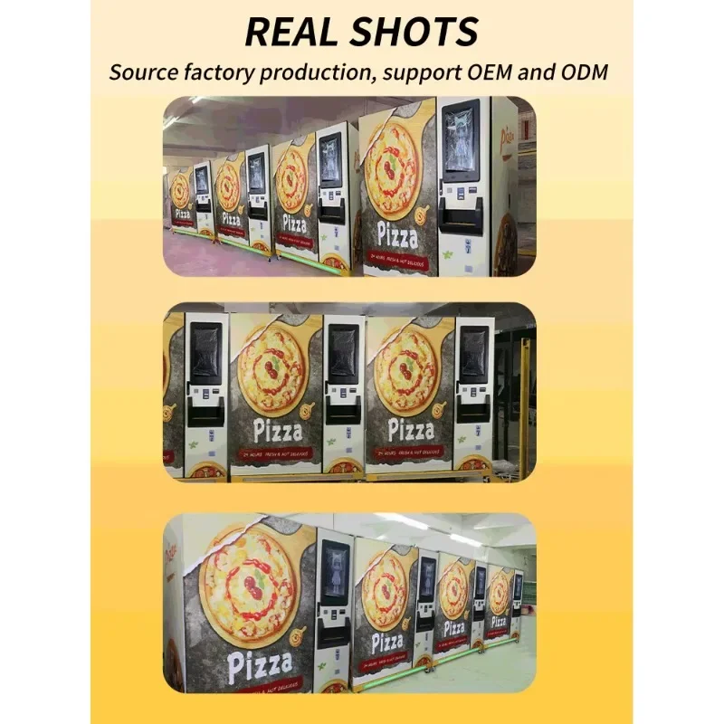 FL Custom Outdoor Pizza Maker Vending Machine with ADA Compliant Design Coin/QR/Token Payment Systems SDK Function Customized
