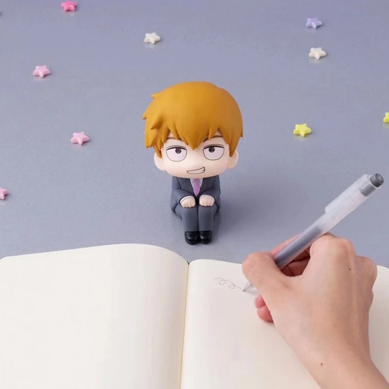 Mob Psycho 100 Lk Nendoroid Anime Figure Reigen Arataka Kageyama Shigeo Lookup Model Doll Toys Car Mounted Ornaments Pvc 10Cm