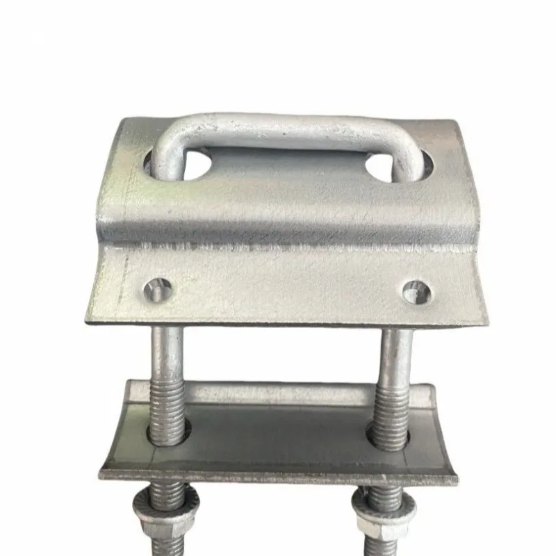 

Photovoltaic pressing plate accessories Double-hole pressing plate Bending pressing plate Zinc aluminum magnesium puncture bend