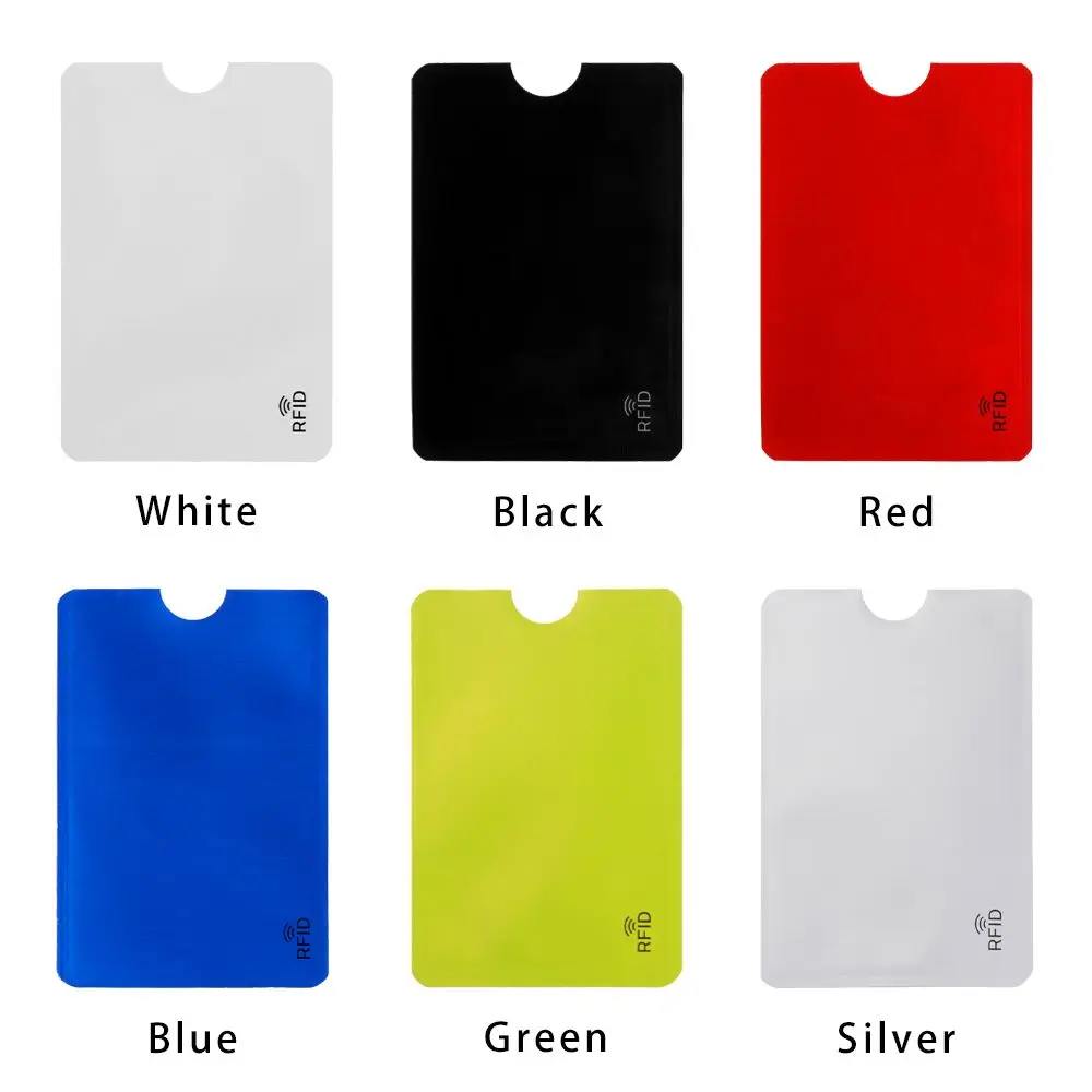 5PCS Cover Credit Cards Safety Protect Case Cover Blocking Anti Thief Aluminium Rfid Card Holder