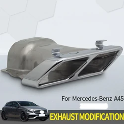 스테인레스 스틸 쿼드 배기 팁, 메르세데스-AMG A45 W176 CLA45 C117 2013-2018 자동차 액세서리, 1 쌍