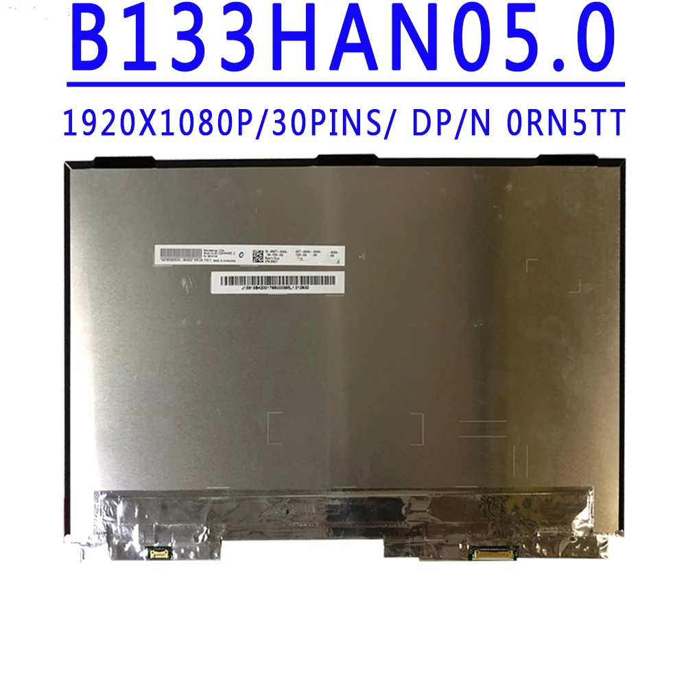 DP/N 0RN5TT  0WT1R3 FCCQ5Y2 06VG6 B133HAN05.0 13.3 inch 1920X1080 IPS EDP 30PINS LCD Screen For DELL Laptop XPS 13 9370 13 7390