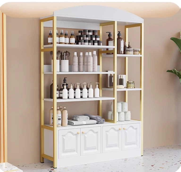 Cosmetics display cabinet beauty salon skin care display rack barbershop products display rack rack mother and child store shelv