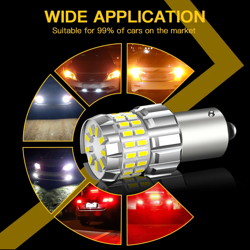2x LED Reverse Light P21W BA15S Canbus For Mercedes Benz W169 W245 W202 W204 C204 CL203 S202 S203 W210 W213 S213 S210 B C E - Image 5