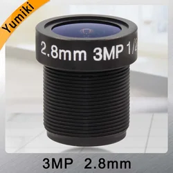 Yumiki 3.0Megpixel M12 MTV 2.8mm 3MP HD CCTV Camera Lens IR HD Security Camera Lens Fixed Iris