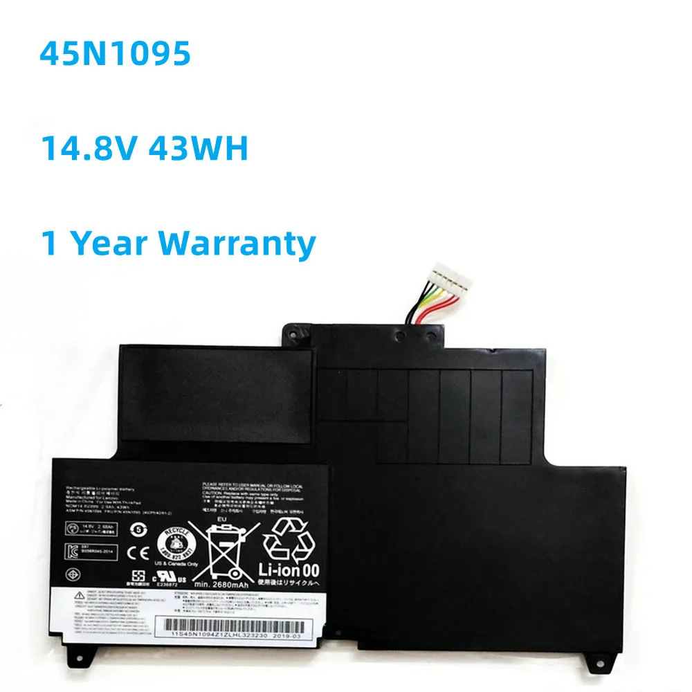 

New 45N1094 45N1095 14.8V 43WH Laptop Battery For Lenovo S230U Twist Rotating Screen 45N1092 45N1093