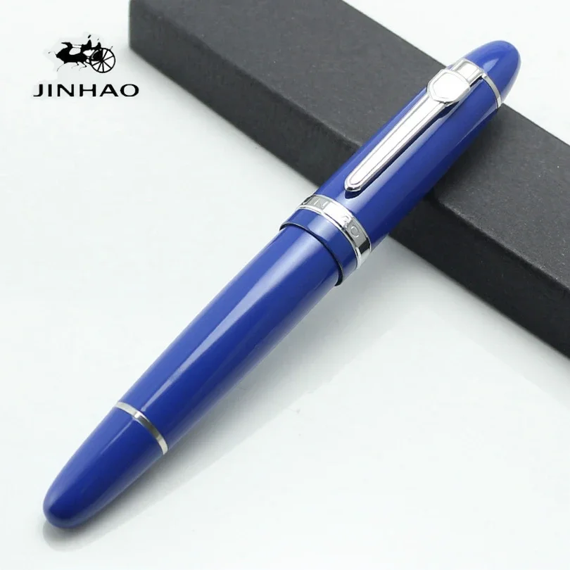 

JINHAO 159 Classics Thick Body 0.7MM Black Ink Pen High Quality Metal Rollerball Pen Luxury Ink Gift Pens for Writing