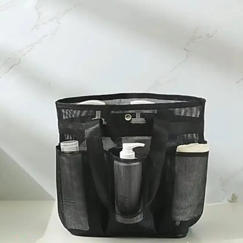 Hanging Mesh Shower Caddy Bag - Quick-Dry Toiletry Organizer For Dorms And Camping