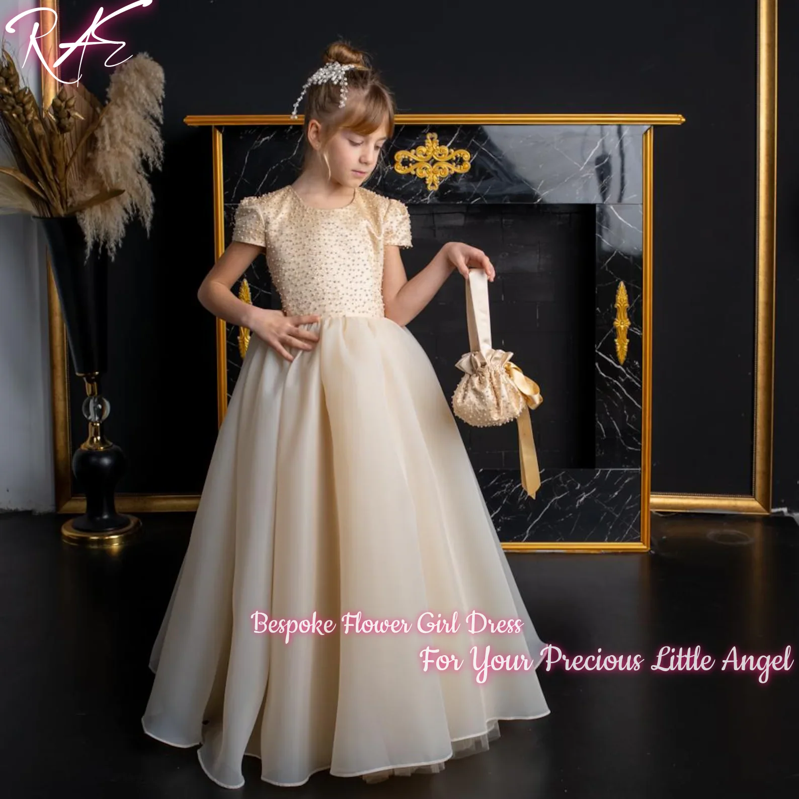 magnifique-robe-de-demoiselle-d'honneur-en-organza-a-manches-courtes-ornee-de-perles-couleur-champagne-pour-mariage-anniversaire-concours-de-beaute-longueur-au-sol-coupe-en-a-personnalisable