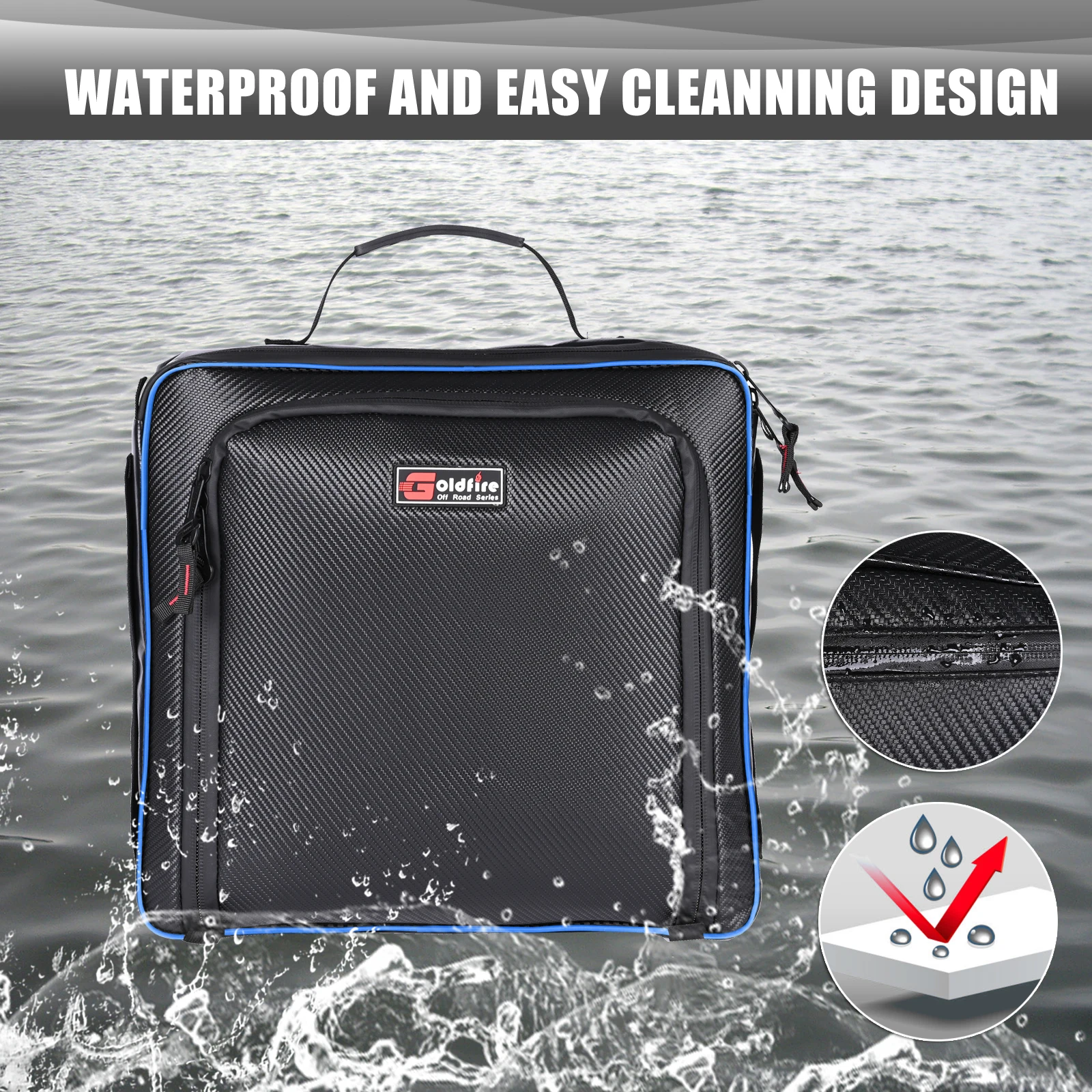 Nylon Under Seat Storage Bag Gear Bag Tool Organizer Waterproof Pouch Fits for Can-Am Maverick X3 2017-2021 UTV Accessories