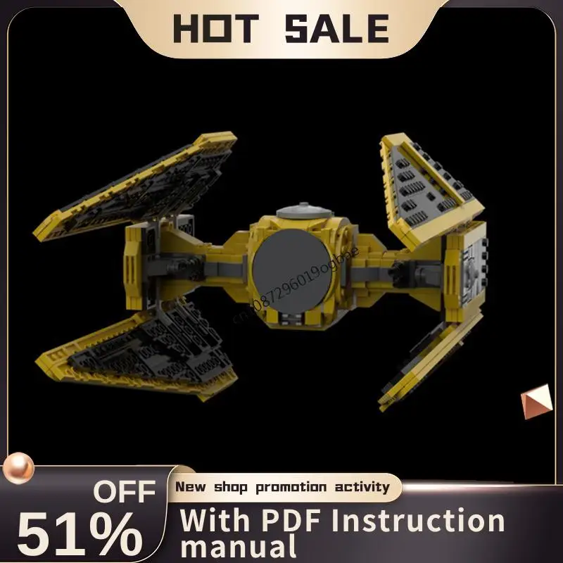 

New 675Pcs Famous Star Battle Movie Moc Mining Guild Tie Interceptor Diy Creative Ideas Child Toys Birthday Gift Building Blocks