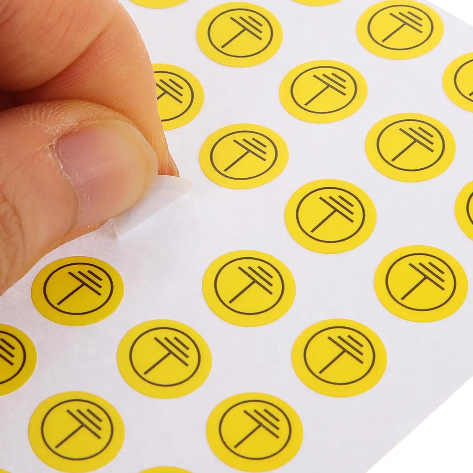 800 Circular Symbol Earth Ground Symbol Labels Stickers 10mm Electrical Panel Labels Warning Signs Safety Earthing Products