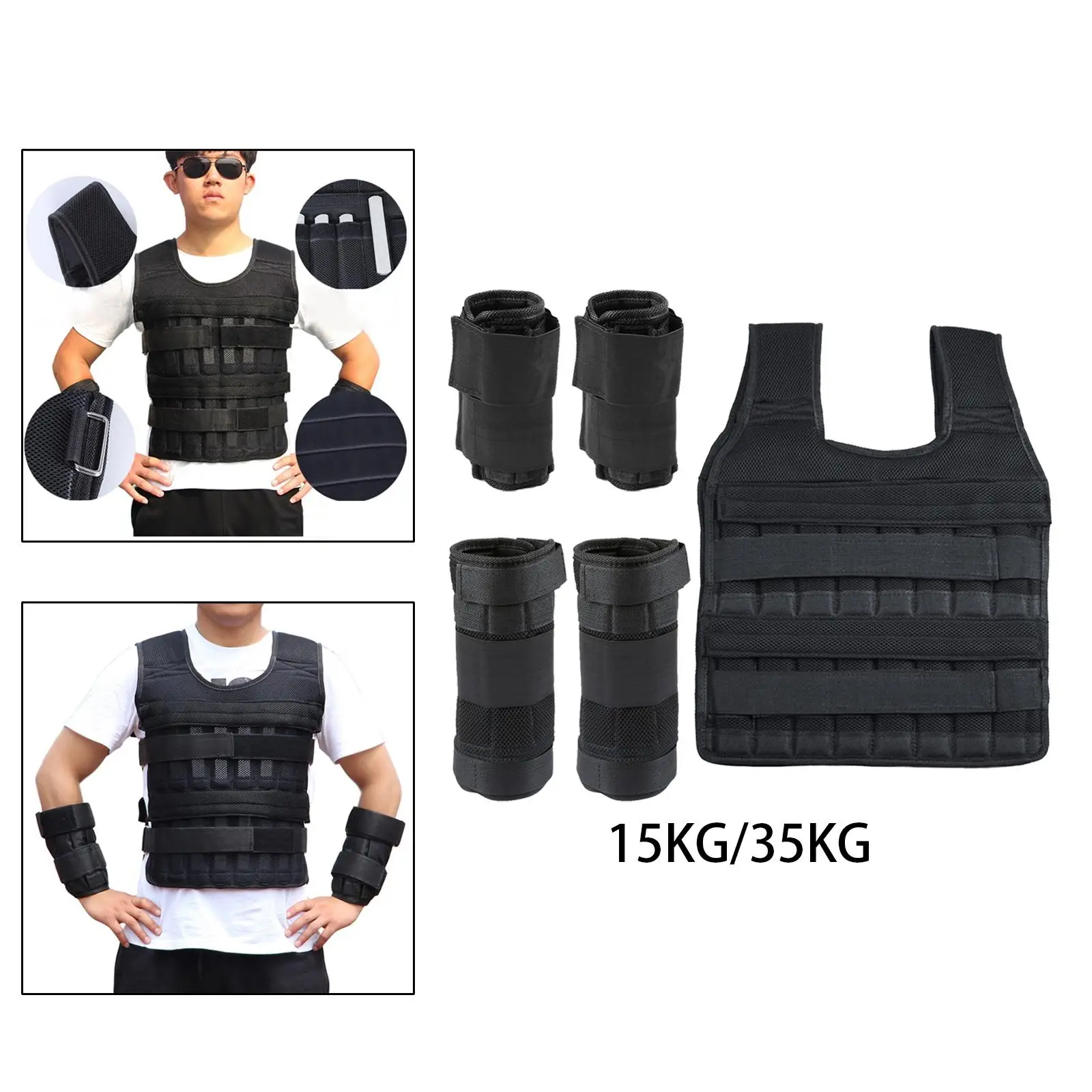

Weight Vest Weighted Bracelet Leg Weight Supplies for Walking Jogging Gym