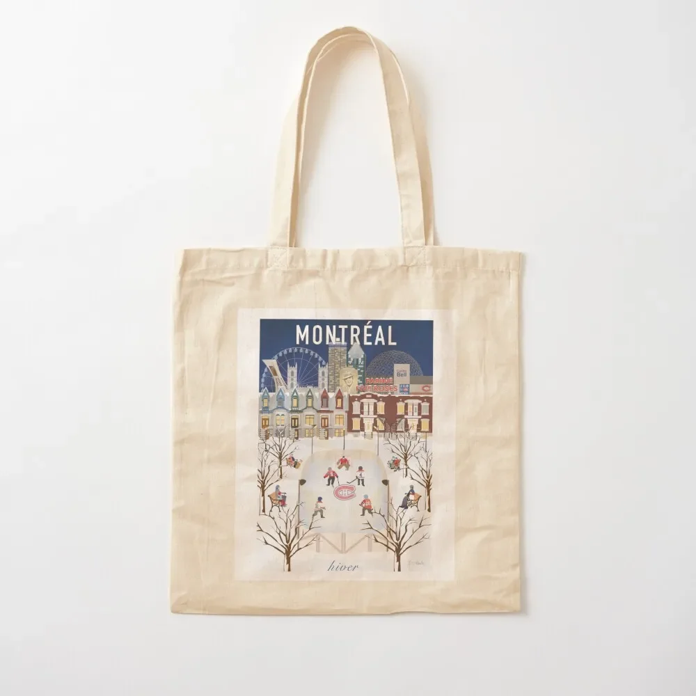 

Outdoor hockey city scene Tote Bag reusable grocery bags canvas tote Tote Bag