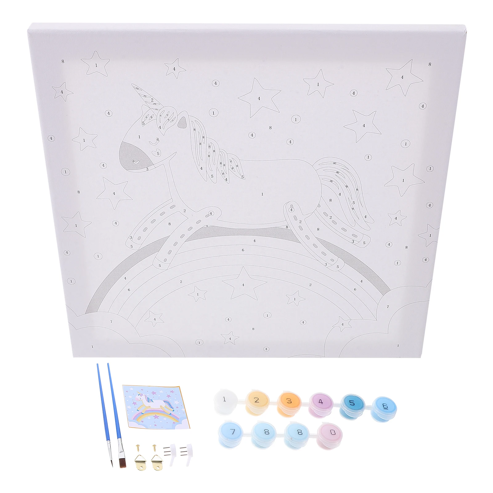 

Painting Coloring Paint-by-number Kits Decorate Kids Canvas Toddler