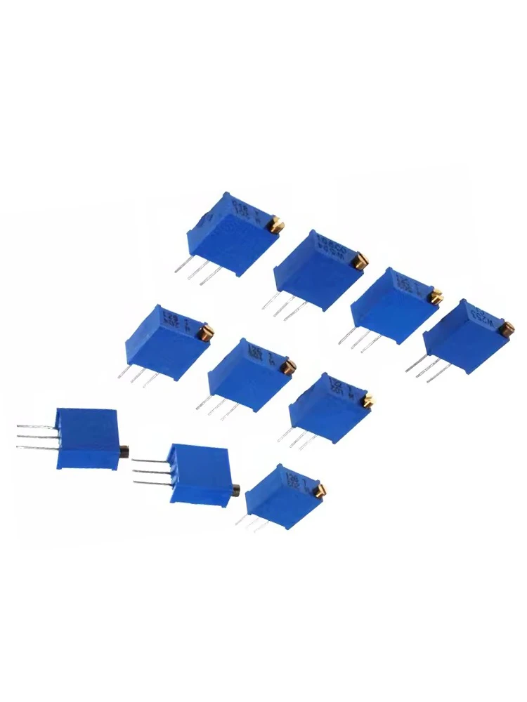 Precisão resistência potenciômetro 3296w, multi-turn, 10pcs