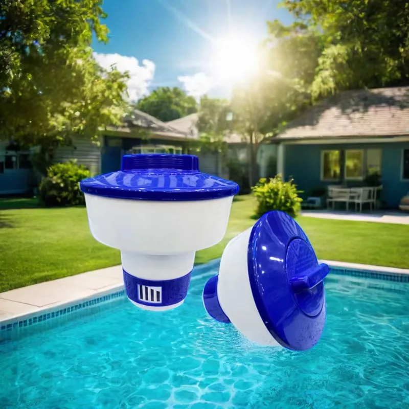 Automatic Portable Pool Accessories Spa Floaters Foldable Plastic