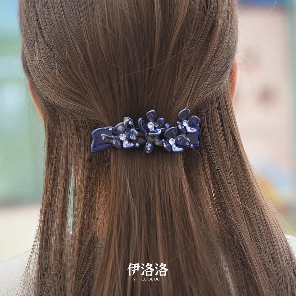 Women headwear crystal handmade hair barrette  gorgeous flower hair clip vintage hair accessories for women