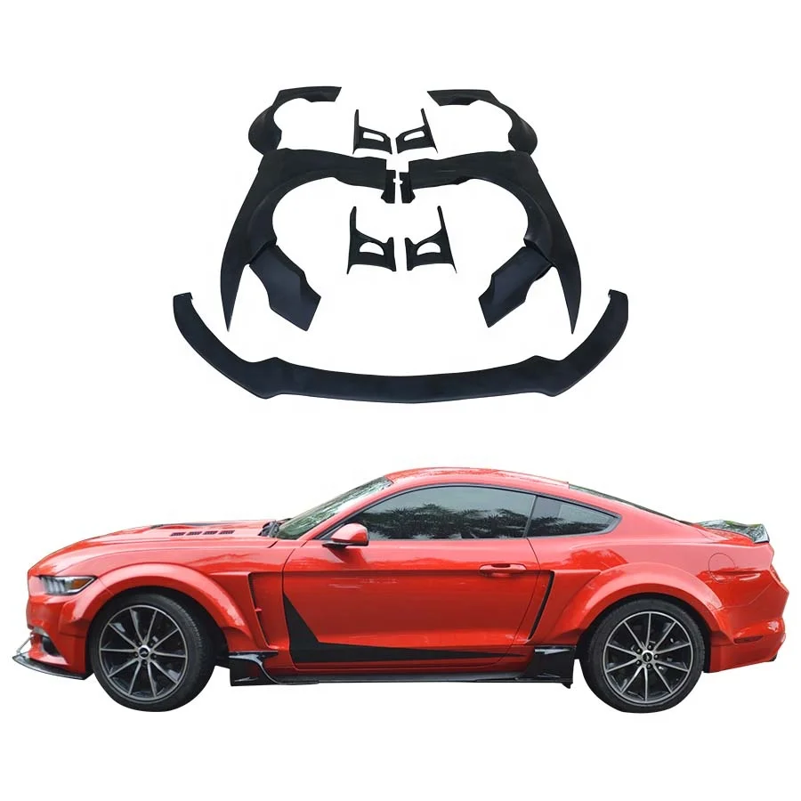 Wide Body Kit For Ford Mustang 2015 2016 2017  Fender Flares Wheel Eyebrow