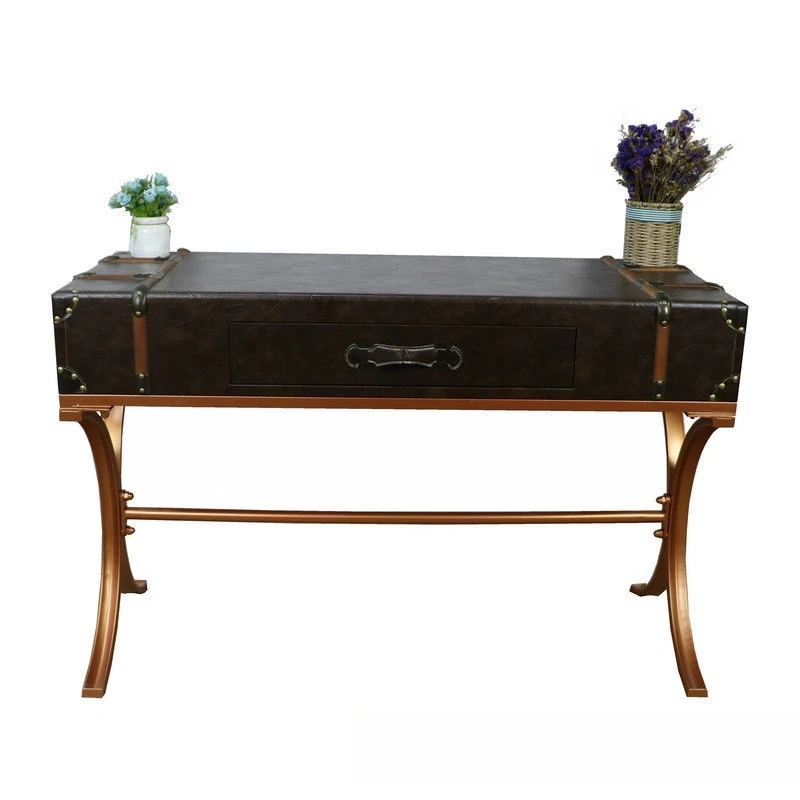 Dresser, modern simple brown one-pump multi-functional makeup table, bedroom mini makeup table