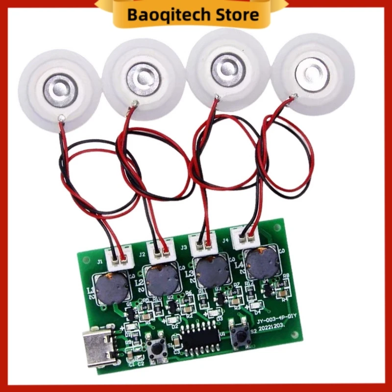 Usb Luchtbevochtiger Diy Kits Mist Maker En Driver Printplaat Fogger Atomisatie Film Verstuiver Blad Oscillerend