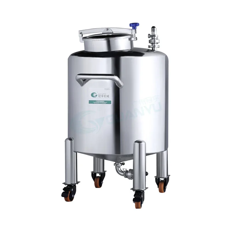 

Customized High Quality 100l 200l 300l 500l Stainless Steel Chemical Liquid Movable Storage Tank