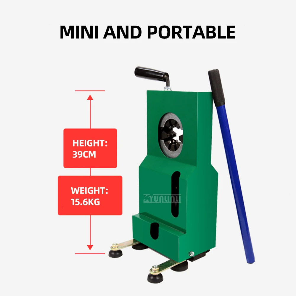 Mini Hydraulic Car Air Conditioning Pipe Manual Press Portable Head Buckle Maintenance Tool for Automotive Repair