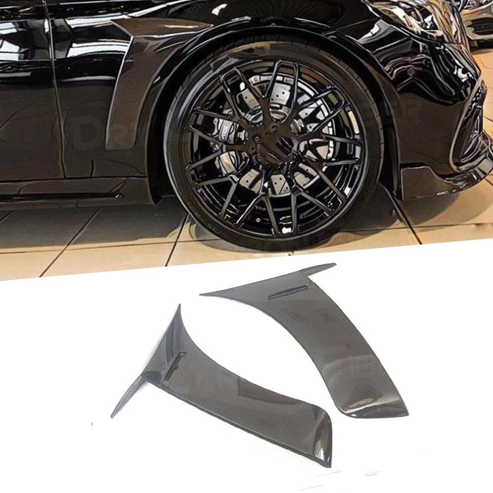 

For Benz S Class W222 S63 S65 Carbon Fiber Front Bumper Flaps Side Fender Fins Splitters Moulding Trim AMG 2018 2019 Styling