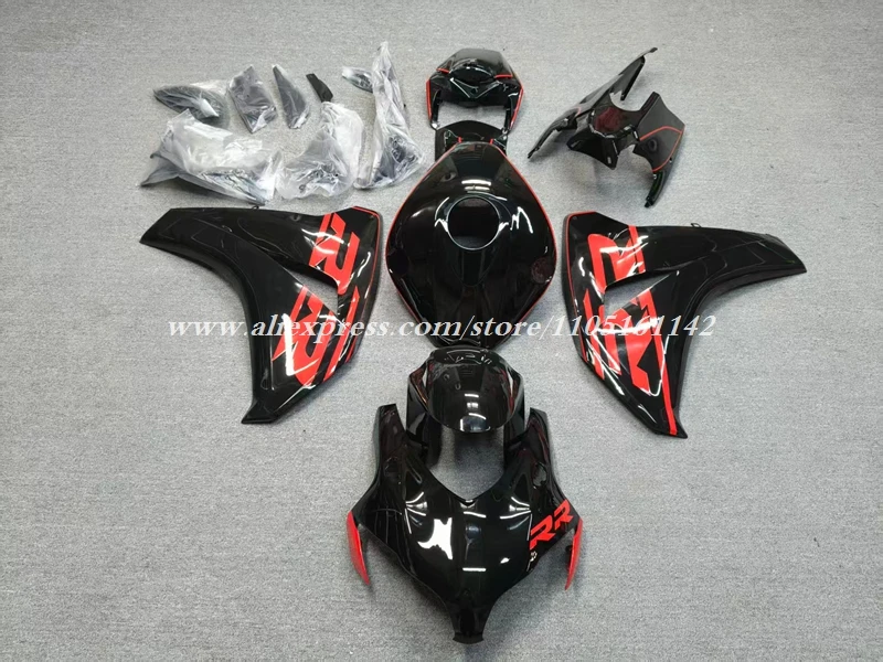 4Gifts New ABS Motorcycle Full Fairings Kit Fit For HONDA CBR1000RR 2008 2009 2010 2011 Bodywork Set Custom Red Black