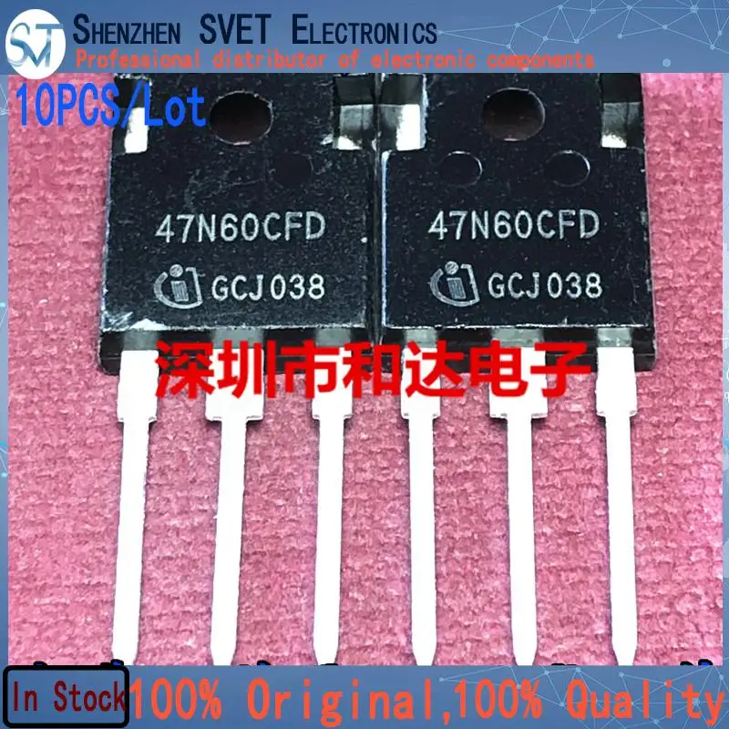 

10PCS/Lot SPW47N60CFD TO-247 600V 46A Import Original In Stock High Quality